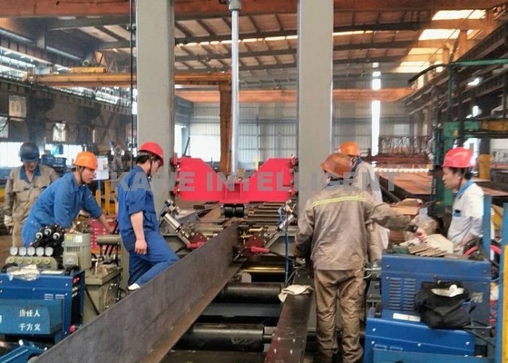 Steel Structure H Beam Assembling Machine 500-800mm/min Beam Fabrication