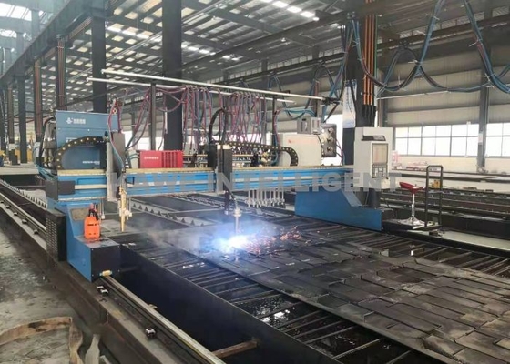 Steel CNC Plasma Tube Cutting Machine Length 2500mm 2-80mm