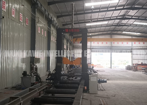 ISO9001 H Beam Production Line H Beam Assembly Machine Gas Shield Welding