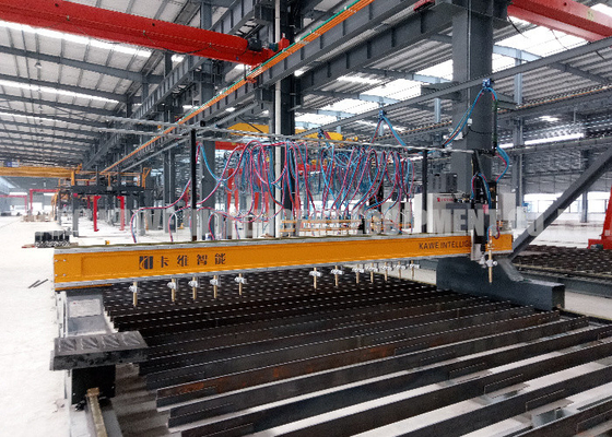 Gantry Type Multi Head CNC Gas Cutting Machine 6000mm/Min Oxygen Accetylene