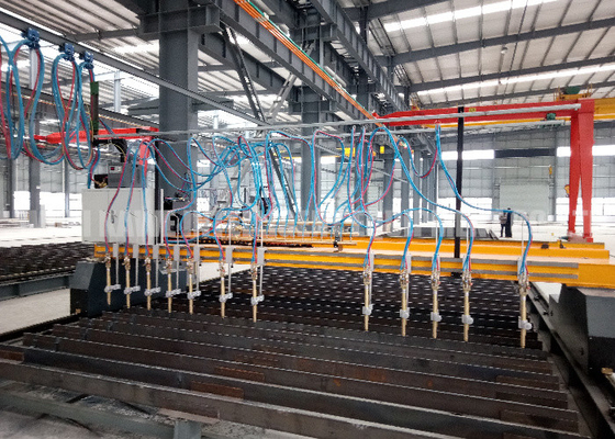 Gantry Type Multi Head CNC Gas Cutting Machine 6000mm/Min Oxygen Accetylene