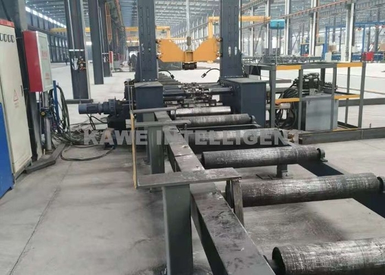 CNC H Beam Production Line Gray Steel Beam Assembly Machine