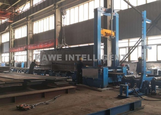 Heavy Duty H Beam Assembling Machine Steel Bridge Industry