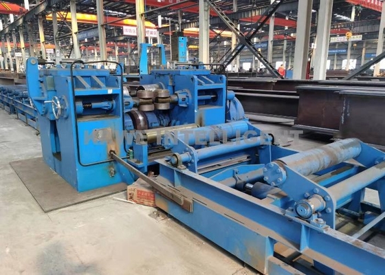 Upward Hydraulic H Beam Straightening Machine Flange Width 200-1000mm