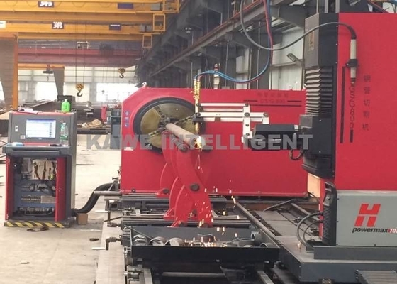 Steel Pipe 5 Axis CNC Plasma Cutter 100-3000mm/Min Metal CNC Table